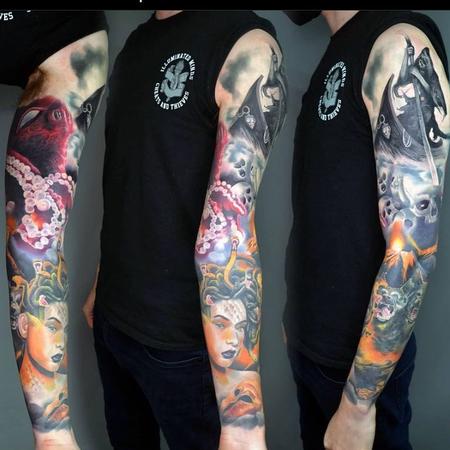 Tattoos - Greek Mythology Sleeve - 143888